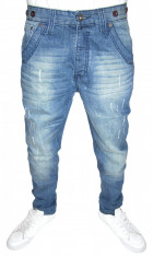 ( NOU ) Blugi CONICI - CU TUR LASAT - CEL MAI NOU MODEL - SKINNY / SLIM - ( TOATE MARIMILE: 29, 30, 31, 32, 33, 34) foto