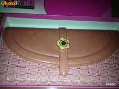 portofel dama piele,pink,original foto