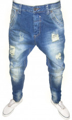 (NOU) Blugi CONICI - CU TUR LASAT SI RUPTURI - SKINNY / SLIM - ( TOATE MARIMILE: 29, 30, 31, 32, 33, 34, 36 ) + BRETELE CADOU foto