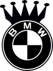 STICKER - BMW CROWN / COD - AUTO_002 / ORICE CULOARE / ORICE STICKER LA COMANDA foto