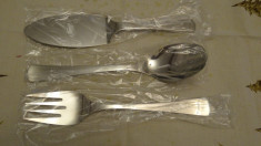 Set lingura, furculita si paleta mari pentru servire - ZEPTER - Set nou foto