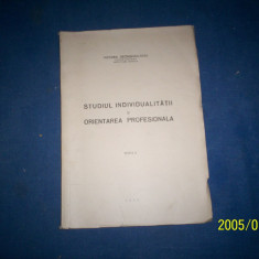 STUDIUL INDIVIDUALITATII SI ORIENTAREA PROFESIONALA GEORGESCU TISTU 1944