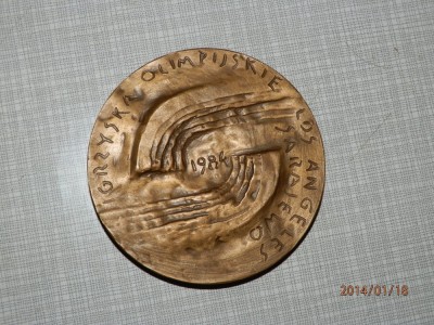 Placheta a comitetului olimpic Polonez,semnata.Reducere!!! foto