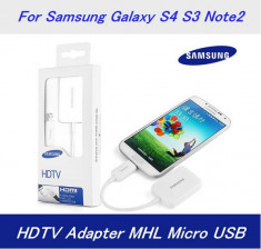 Adaptor MHL Samsung Micro USB la HDMI Video Adapter HDTV microUSB pentru Samsung Galaxy S3 I9300 S4 I9500 Note 2 N7100 full HD 1080p foto