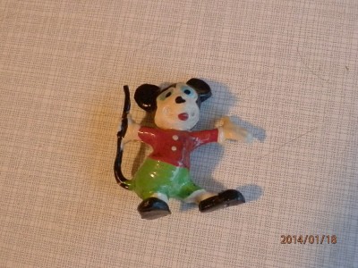Mikey Mouse.Jucarie din cauciuc,interbelica. foto
