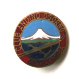 CHILE INSIGNA VECHE ANTILLANCA CLUB ANDINO OSORNO - dimensiune 25 mm **, America Centrala si de Sud