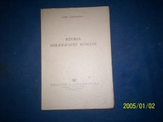 ISTORIA BIBLIOGRAFIEI ROMANE BARBU THEODORESCU 1945