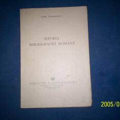 ISTORIA BIBLIOGRAFIEI ROMANE BARBU THEODORESCU 1945