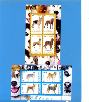 ST-124=BURUNDI 2011 Caini de rasa,2 colite MNH foto