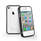 Husa / Carcasa / Bumper cu spate iPhone 4 / 4s negru TPU + PC transparent - calitate superioara