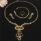 Set de bijuterii Swarovski Princess, placat cu Aur 18k - inel, cercei, bratara, colier GPS19