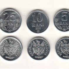 SV * Moldova LOT 1 - 5 - 10 - 25 - 50 BANI 2006 - 2008 - 2011 - 2012 * UNC