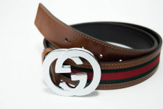 GUCCI Curea Piele Naturala Autentica Made in Italy Accesoriu Lux foto