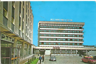 CPI (B3820) ODORHEIU SECUIESC. HOTEL &amp;quot;TARNAVA&amp;quot;, EDITURA MERIDIANE, CIRCULATA, 1974, STAMPILA, TIMBRU foto