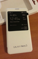 Husa ALBA Toc Flip Cover S-View Samsung Galaxy NOTE 3 N9000 N9005 + Folie Protectie Display GRATIS foto