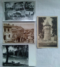 Lot 4 carti postale Sibiu R.P.R. circulate foto