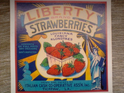 Past Cards New Orleans - Liberty Strawberries foto