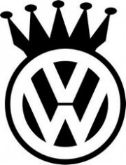 STICKER - VW CROWN / COD - AUTO_038 / ORICE CULOARE / ORICE STICKER LA COMANDA foto