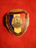 Insigna Militar de Frunte ,probabil RPR , h= 4 cm, Romania de la 1950