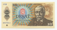Cehoslovacia 10 korun 1986 necirculata foto