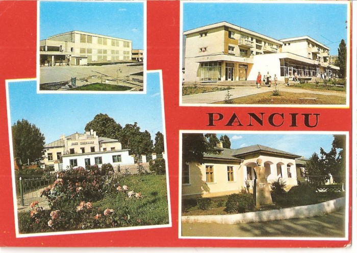 CPI (B3837) PANCIU. COMBINATUL DE VINIFICATIE, LICEUL &quot;IOAN SLAVICI&quot;, COMPLEXUL COMERCIAL, EDITURA OSETCM, CIRCULATA, 1985, STAMPILE, TIMBRU IMPRIMAT