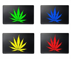 Sticker Frunza Marijuana | Sticker Laptop, Auto, Vitrine foto