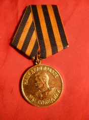 Medalie Stalin 1945 , bronz aurit foto