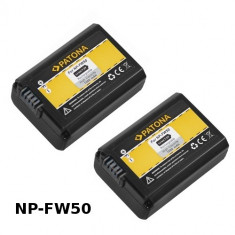 NP-FW50 NPFW50 2x Acumulatori baterie pentru Sony NEX-3 NEX-5 NEX3 NEX5 foto