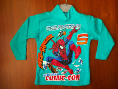 Bluza cu SPIDERMAN , mar. 86 (12-18luni). Bumbac 100%. Noua. foto