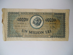 1000000 LEI (Un Milion Lei) ROMANIA 1947 foto