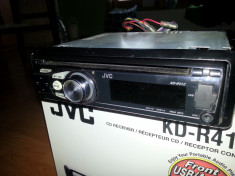 CD MP3 player JVC KD-R412 bonus telecomanda 2 boxe JVC CS-v626 foto