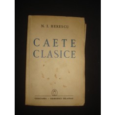 N. I. HERESCU - CAETE CLASICE {1941}