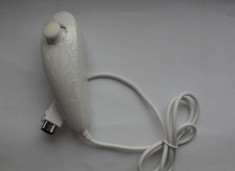 Nunchuck Nintendo Wii controller maneta joystick Nou Alb foto