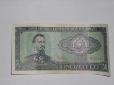 50 LEI 1966 ROMANIA (CINCIZECI LEI) foto