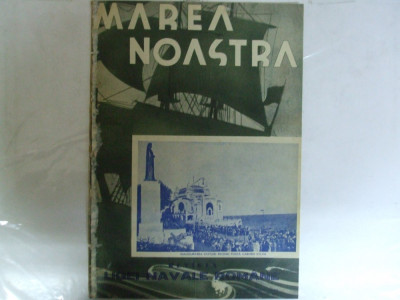 Marea Noastra Revista ligii navale romane Anul VI Nr. 9 Septembrie 1937 foto