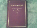 Warenverzeichnis der chemischen industrie des deutschen reiches 1940, Alta editura