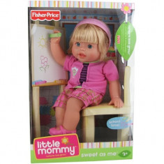 Papusa Fisher-Price Little Mommy Sweet As Me School Time Doll, NOUA - OKAZIE foto