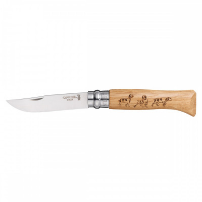 Cutit Opinel Animalia Inox 001622 Caine foto