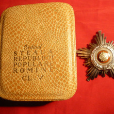 Ordinul Steaua RPR - cl.V ,in cutie originala