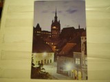 ROMANIA - SIGHISOARA - VEDERE DIN ORAS NOAPTEA - CIRCULATA , TIMBRATA ., Fotografie