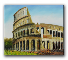 Colosseum (tablou ulei 60x50cm) LIVRARE GRATUITA 24-48h foto