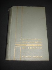 INDRUMAR MATEMATIC SI TEHNIC {1964}