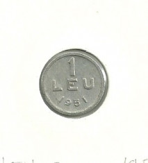 ROMANIA 1 LEU 1951 R.P.R. [1] foto