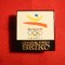 Insigna -Sponsor Oficial Jocuri Olimpice Barcelona 1992 Seiko , plastic ,2x2cm