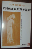 ION HURJUI - POEMIA SI ALTE POEME (ANTOLOGIE, 1995 - ED. MOLDOVA / BIBLIOTECA DE POEZIE NR. 1) [dedicatie / autograf pt. VAL CONDURACHE], Alta editura