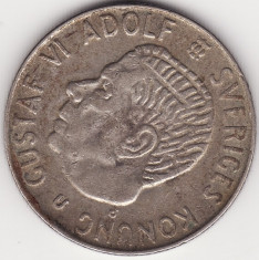 Moneda - Regatul Suediei - 1 Krona 1967 - Gustaf al VI-lea Adolf - U - Argint foto