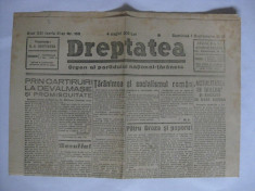 ZIARUL DREPTATEA DE DUMINICA 1 SEPTEMBRIE 1948 foto