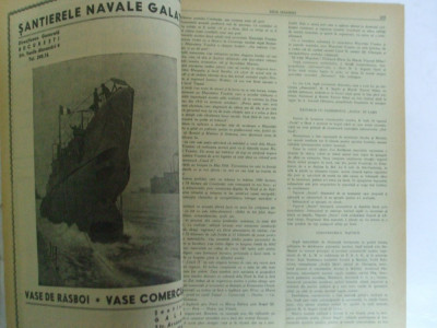 Marea Noastra Revista ligii navale romane Anul VII Septembrie 1939 foto