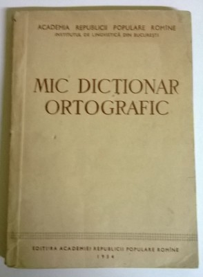 MIC DICTIONAR ORTOGRAFIC foto