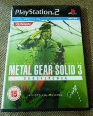 Joc Metal Gear Solid 3 Subsistence, PS2, original, 84.99 lei(gamestore)! foto